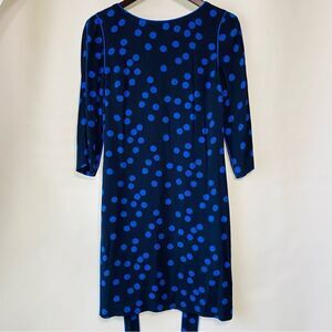 Boden Womens Blue Polka Dot Midi Dress Size 6R